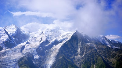 白雪覆盖的山
